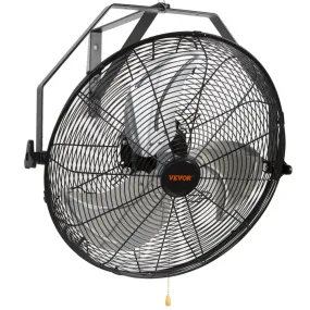 VEVOR wandventilator 57 cm waterdichte oscillerende wandventilator 3 snelheden 4150 CFM commerciële woonventilator voor koeling 